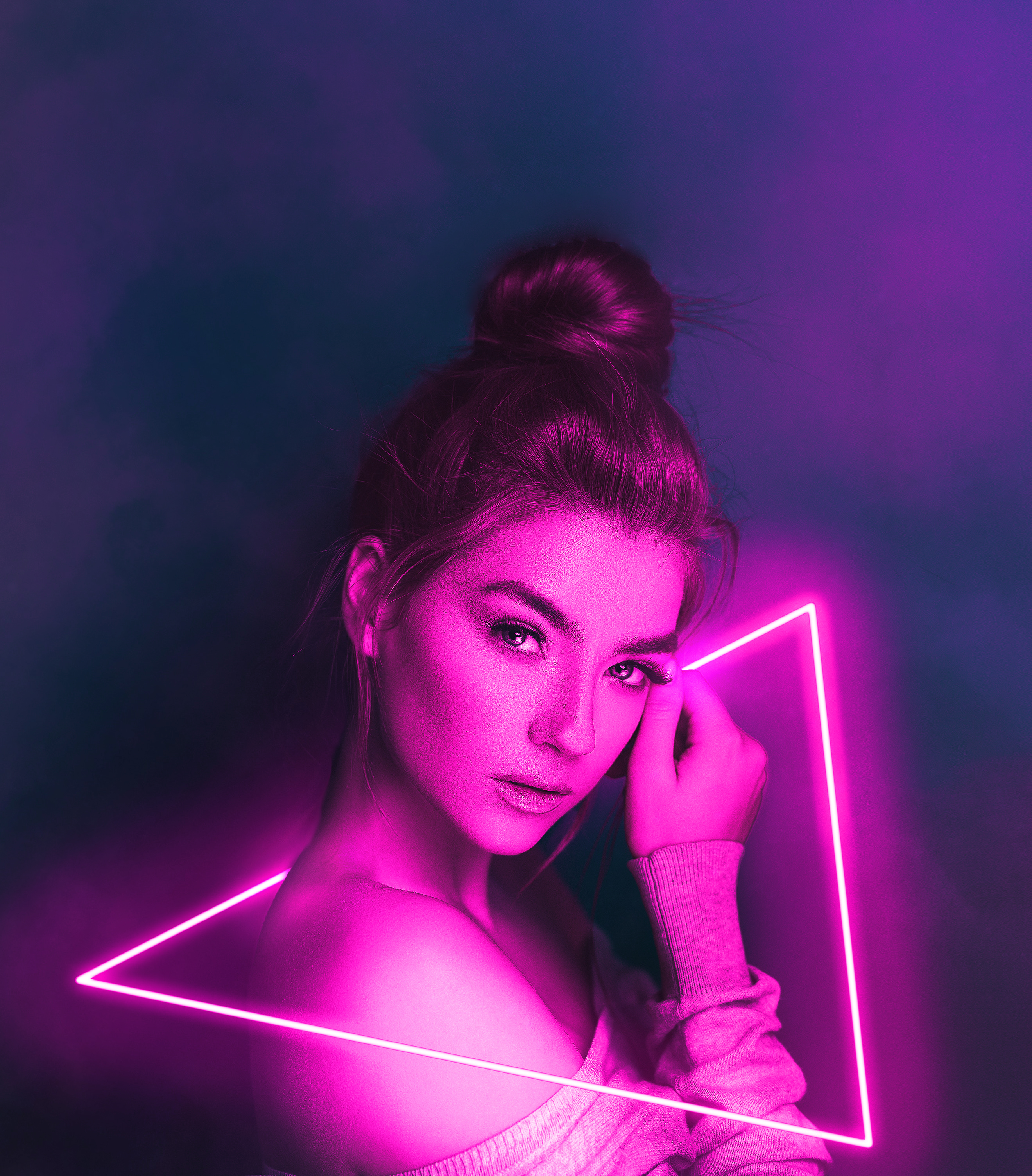 Image manipulated by a model to highlight a distinctive lighting method. 2022